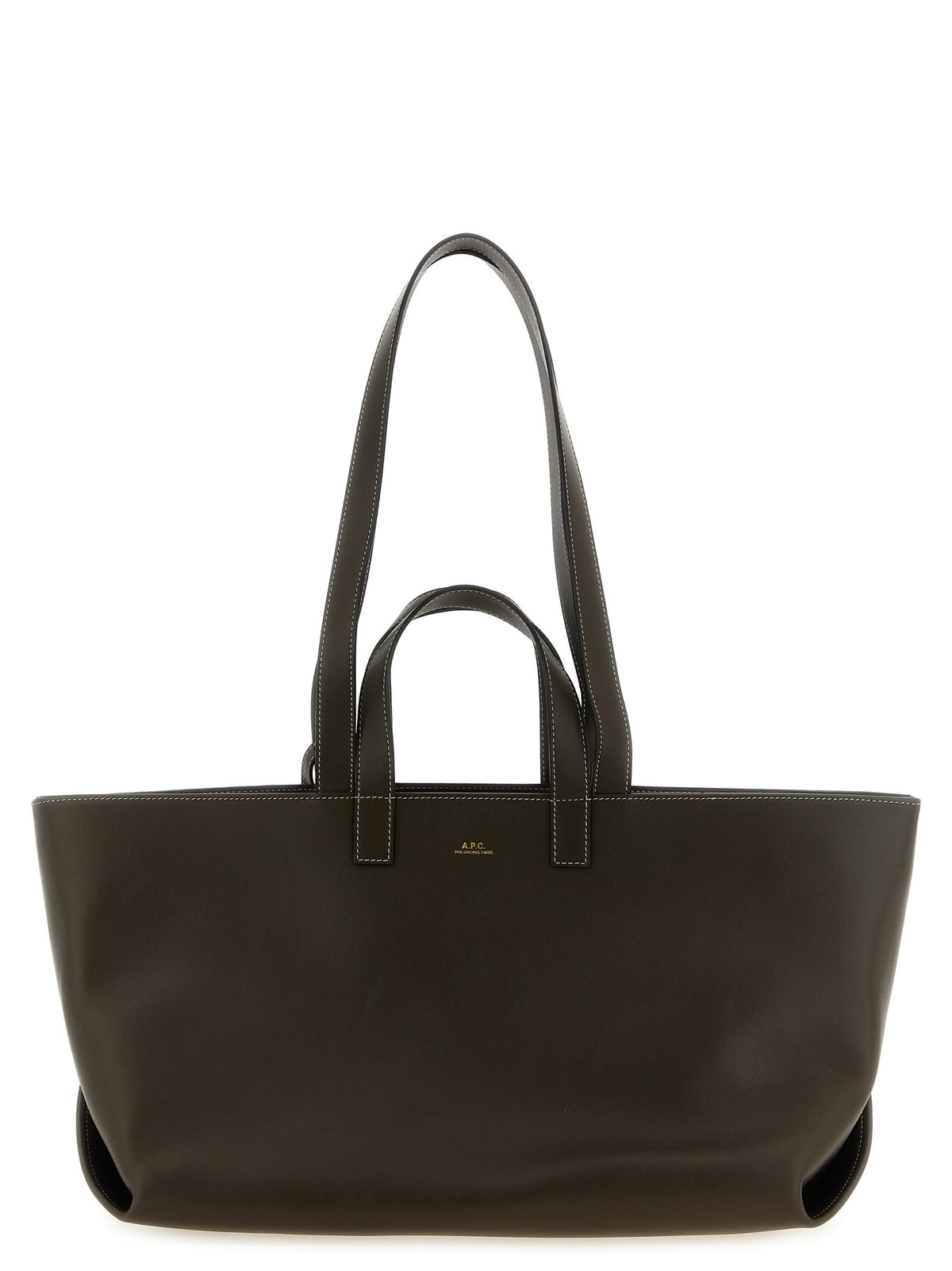 A.P.C Le Drummer Large Shopping Bag Brown