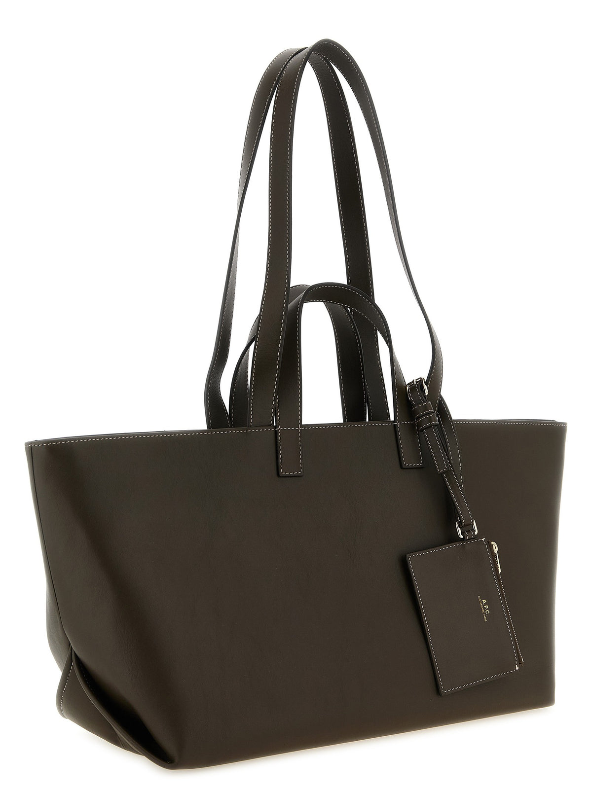 A.P.C Le Drummer Large Shopping Bag Brown