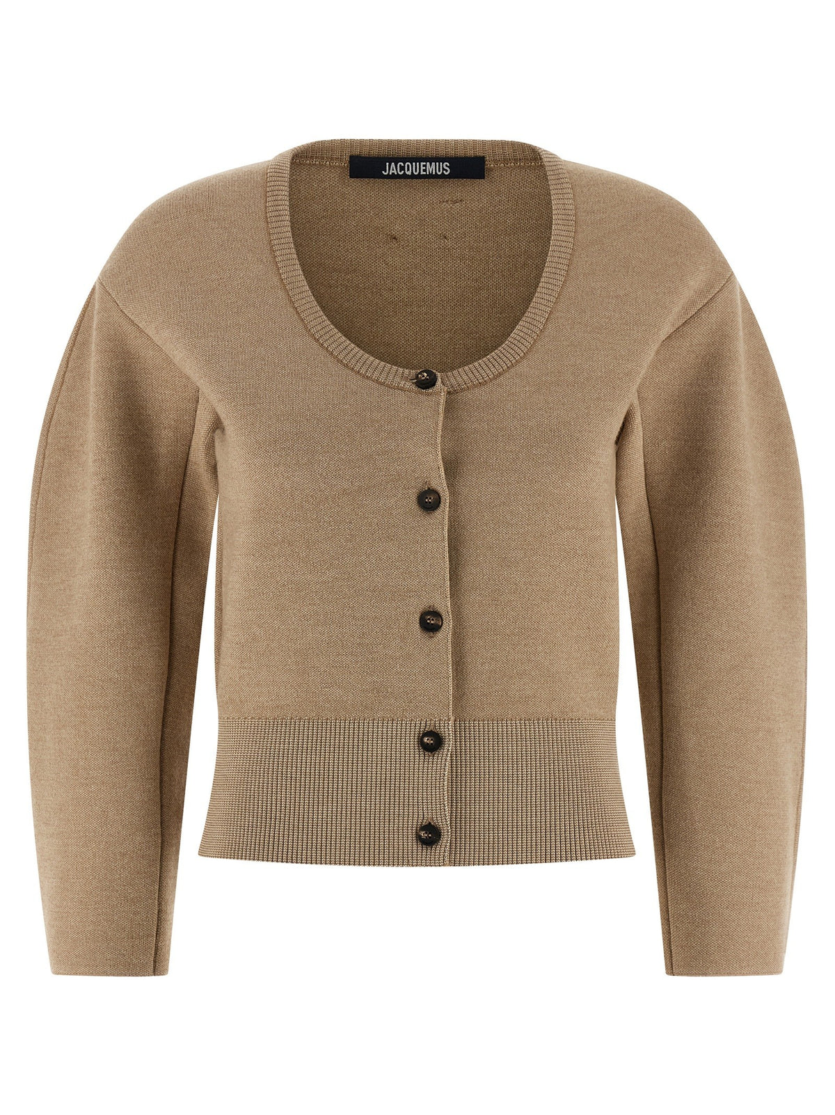 JACQUEMUS Le Gilet Doppio Cardigan Beige
