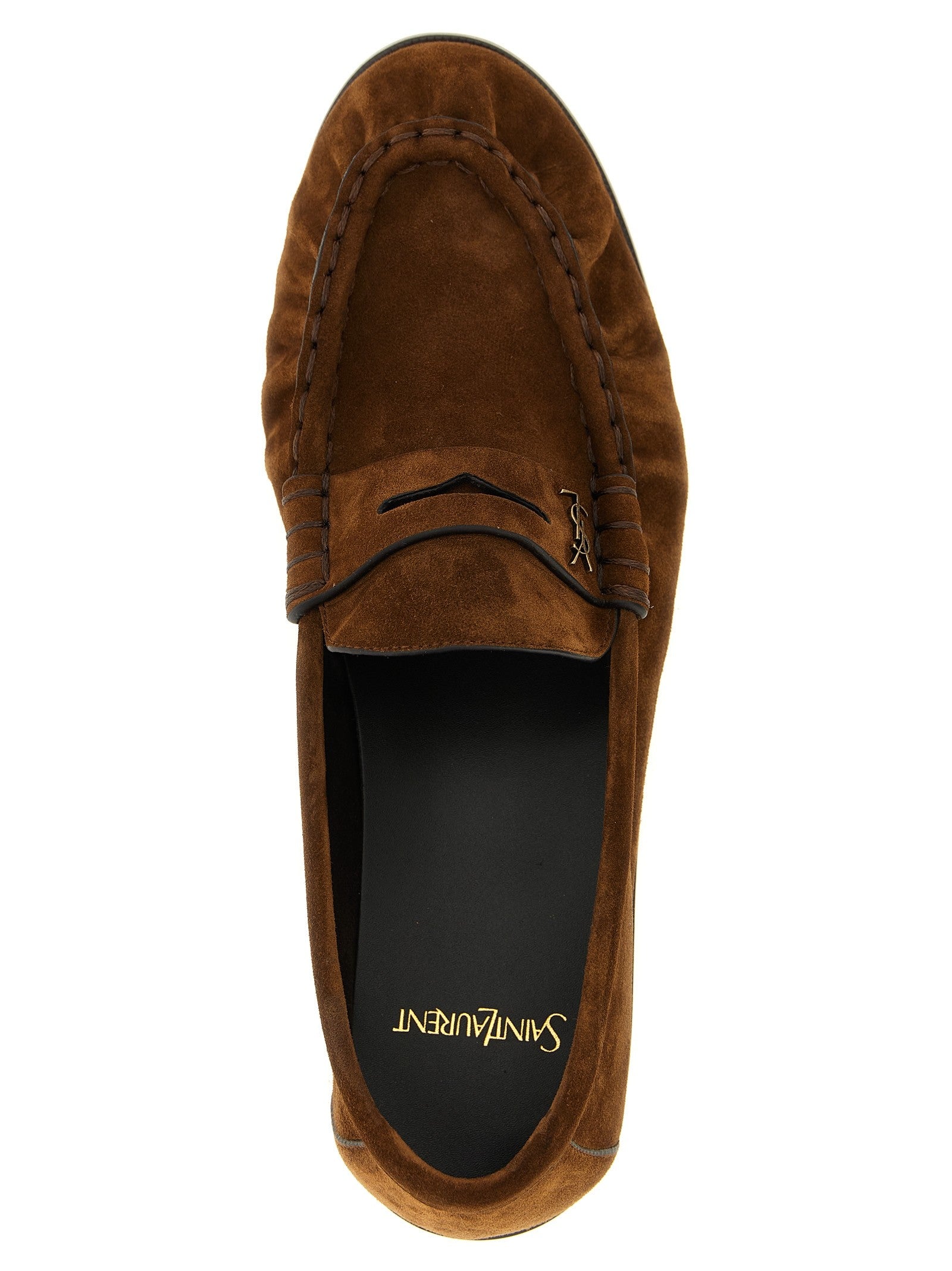 Saint Laurent Men's Le Loafer Loafers Brown