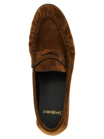 Saint Laurent Men's Le Loafer Loafers Brown