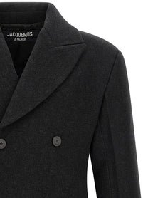 JACQUEMUS Le Manteau Tailleur Coat Grey