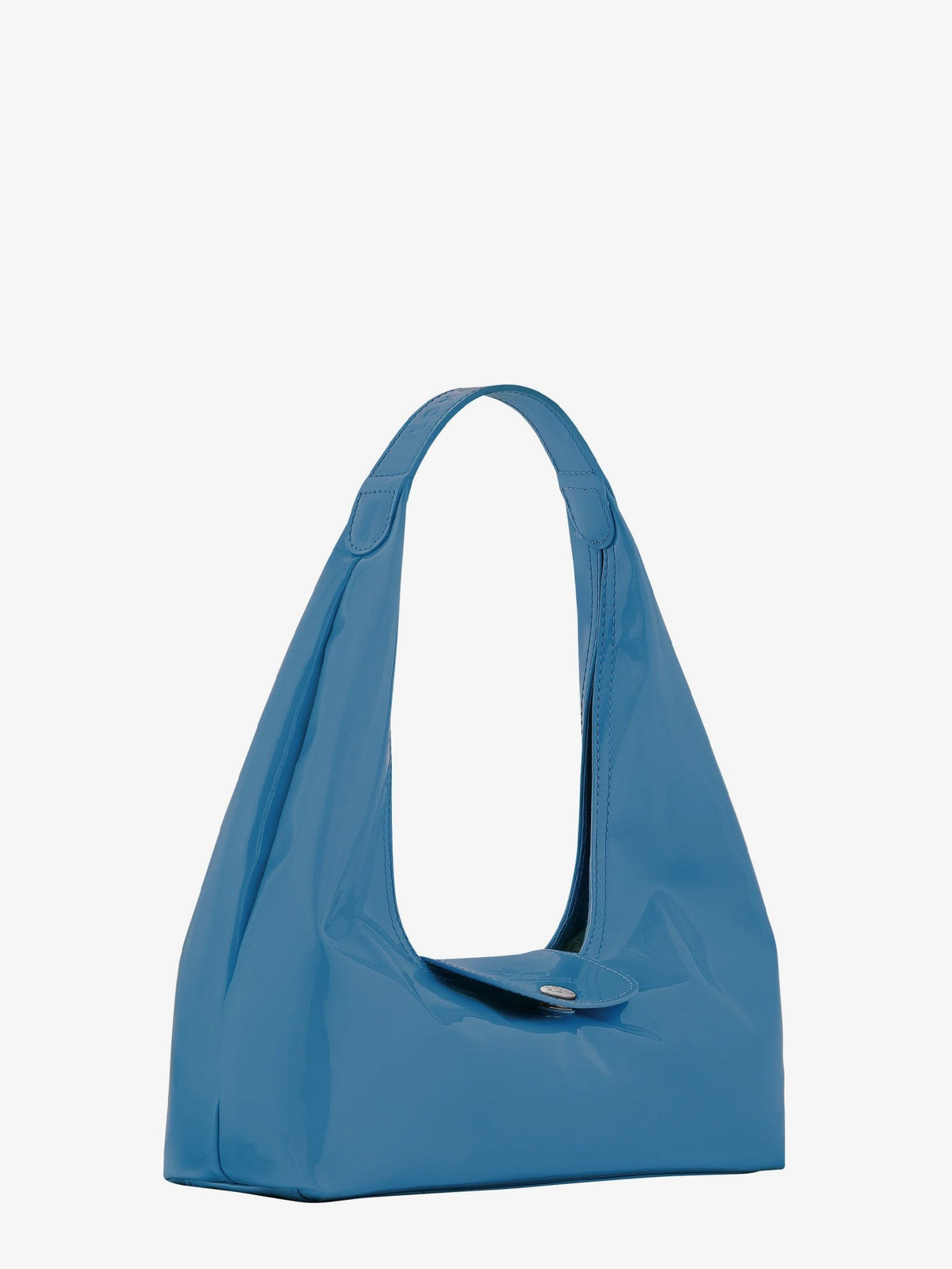 Longchamp Women's Le Pliage Xtra Glossy Patent Leather Shoulder Bag Azur