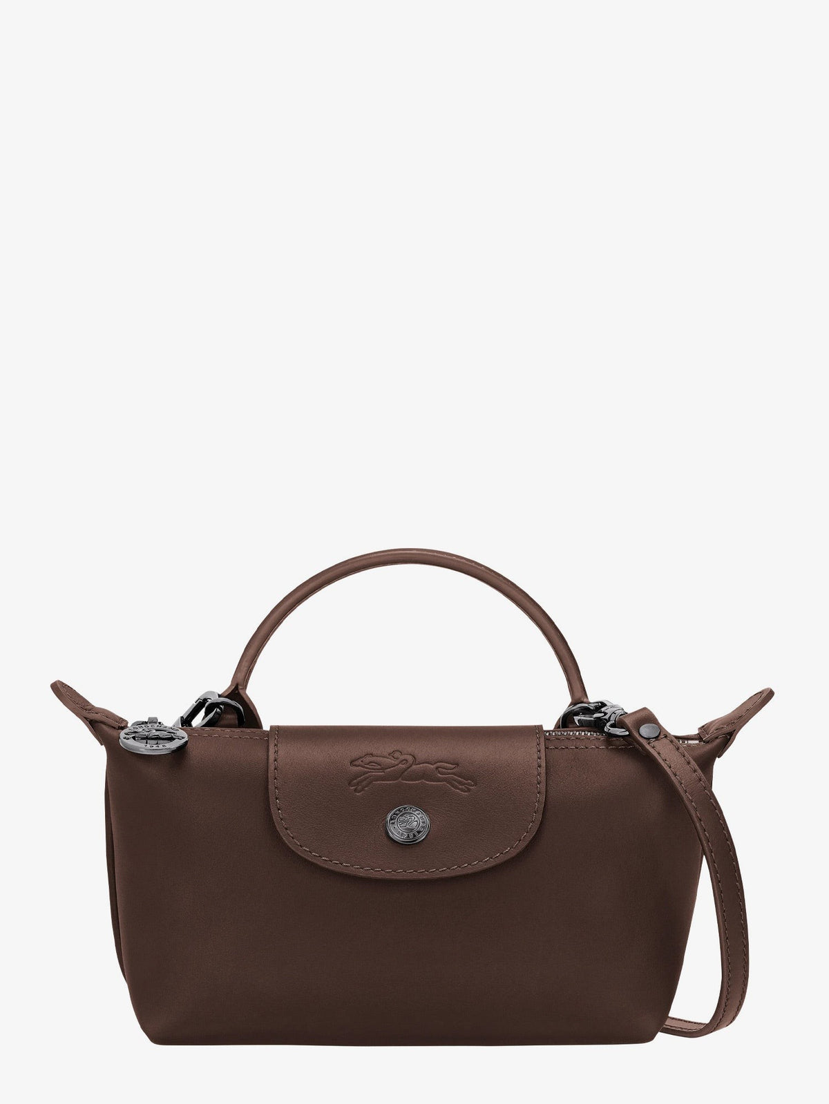 Longchamp Women's Le Pliage Xtra Leather Shoulder Bag Brown