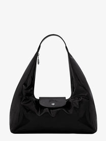 Longchamp Women's Le Pliage Xtra Patent Leather Shoulder Bag Black