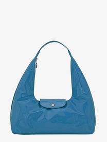 Longchamp Women's Le Pliage Xtra Patent Leather Shoulder Bag Azur