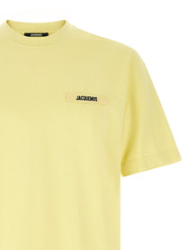 JACQUEMUS Le Shirt Gros Grain Shirt Yellow