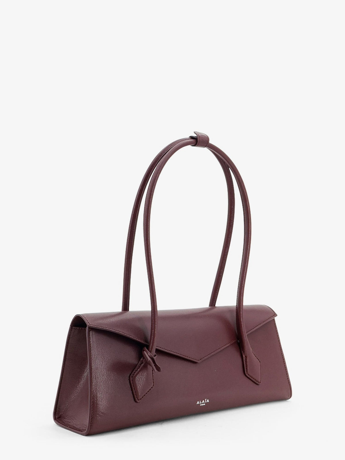 ALAÏA Women's Le Teckel Flap Leather Handbag Red