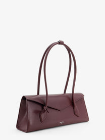 ALAÏA Women's Le Teckel Flap Leather Handbag Red
