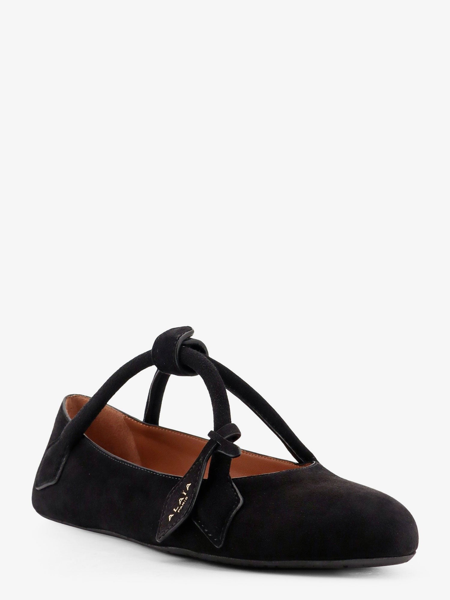 ALAÏA Women's Le Teckel Suede Ballet Flats Black