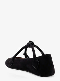 ALAÏA Women's Le Teckel Suede Ballet Flats Black
