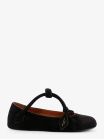ALAÏA Women's Le Teckel Suede Ballet Flats Black