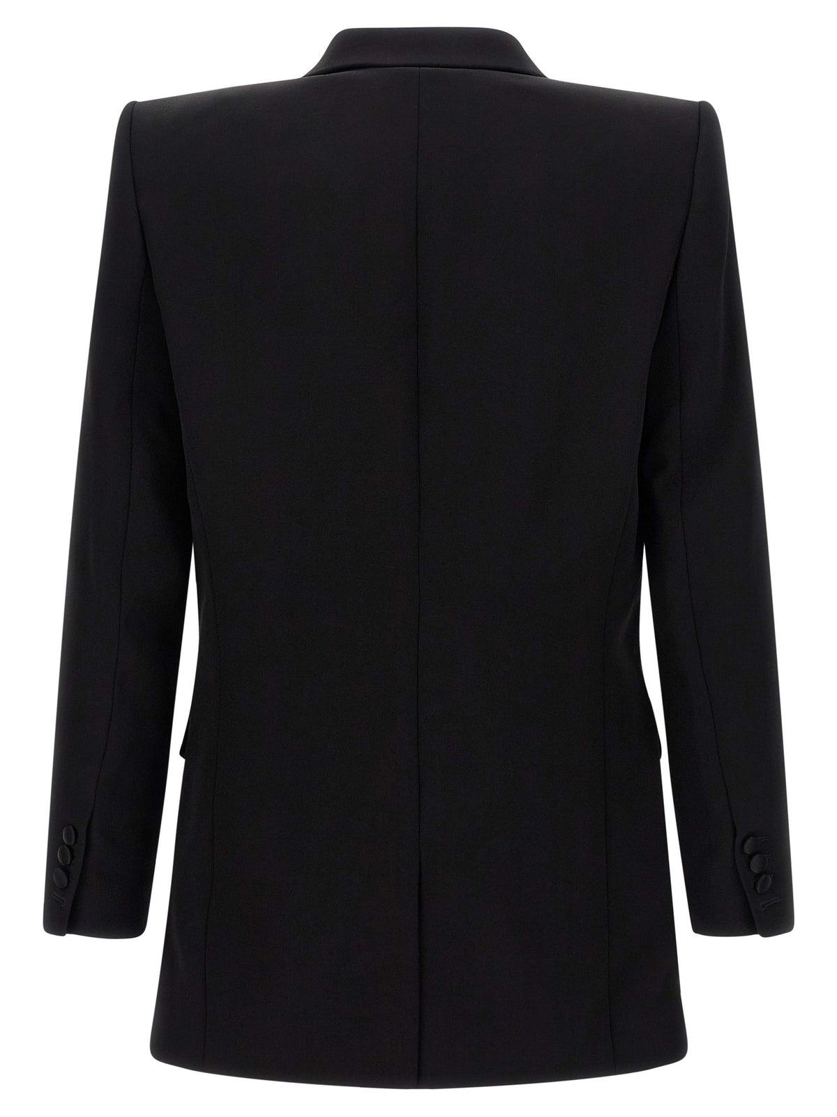 Balmain Leaf Embroidery Blazer Black
