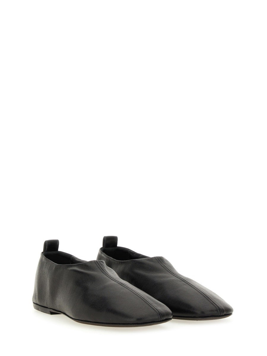 Dries Van Noten Women's Leather Ballerina Black