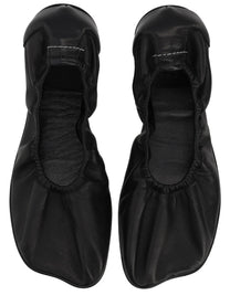MM6 Maison Margiela Women's Leather Ballet Flats Black, view 5