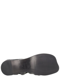 MM6 Maison Margiela Women's Leather Ballet Flats Black, view 6