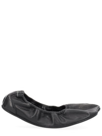 MM6 Maison Margiela Women's Leather Ballet Flats Black