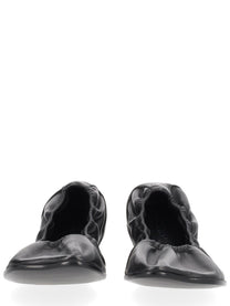 MM6 Maison Margiela Women's Leather Ballet Flats Black, view 3