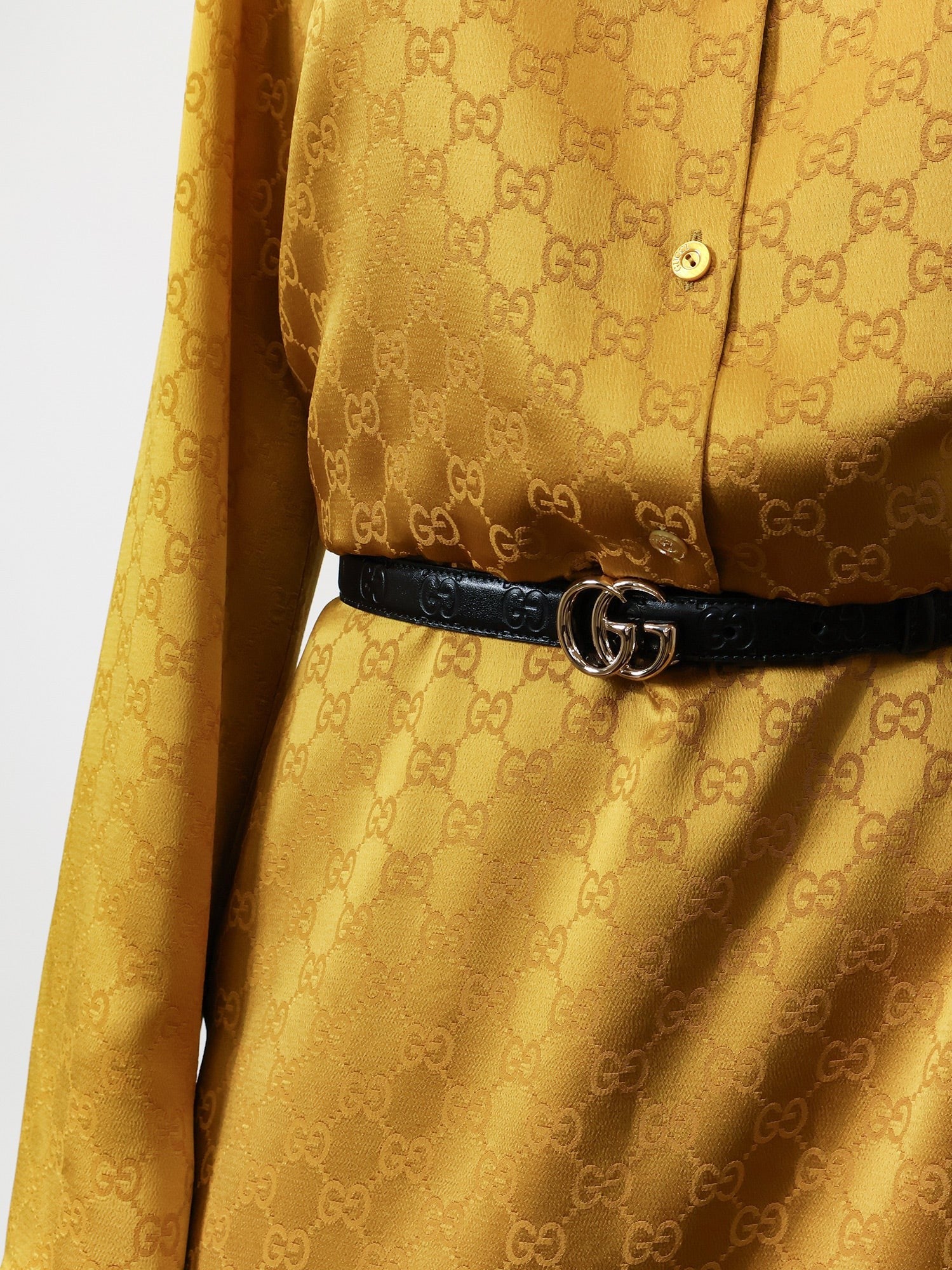 Gucci Women's Leather Belt Black