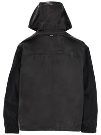 BOSS Men's Leather Blend Jacket Black