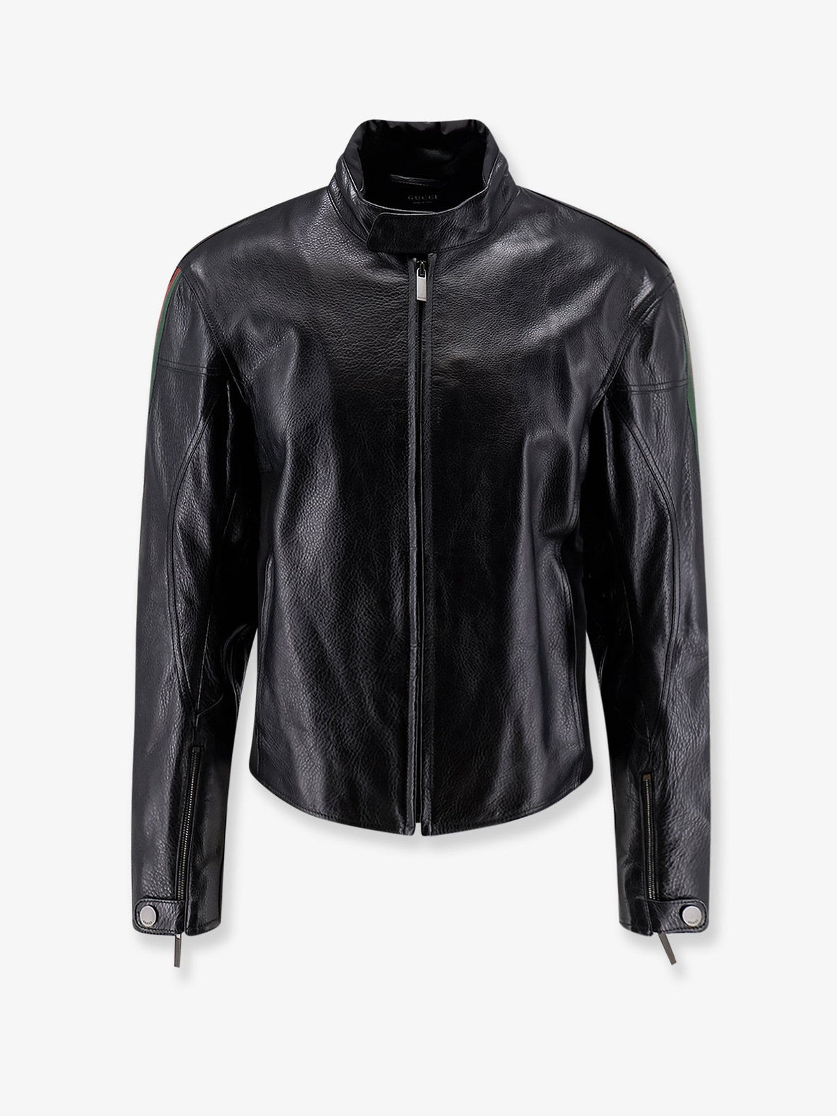 Gucci Men's Leather Bomber Black