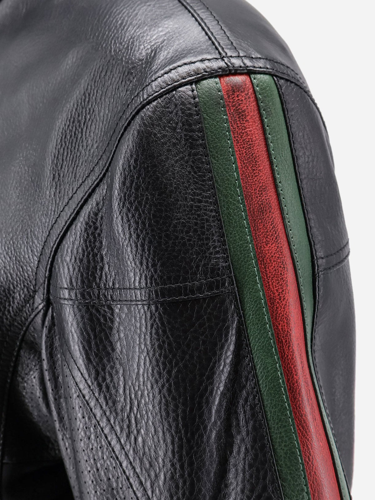Gucci Men's Leather Bomber Black
