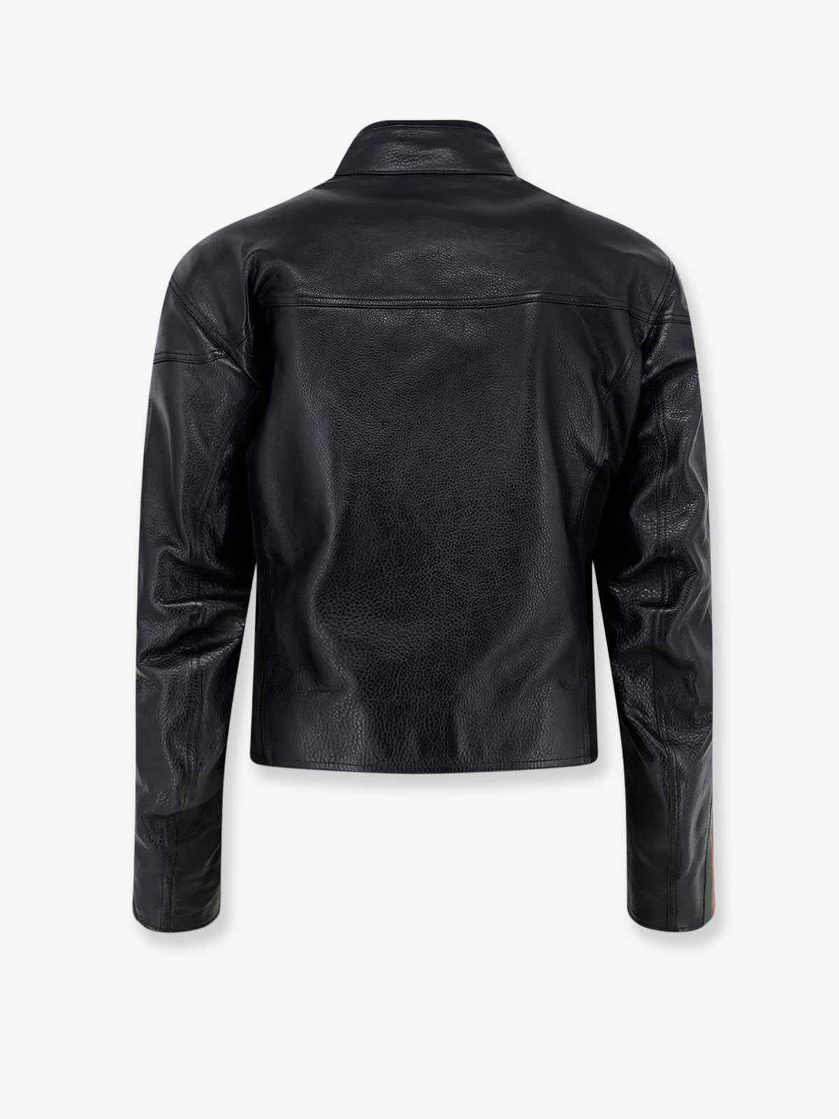 Gucci Men's Leather Bomber Black