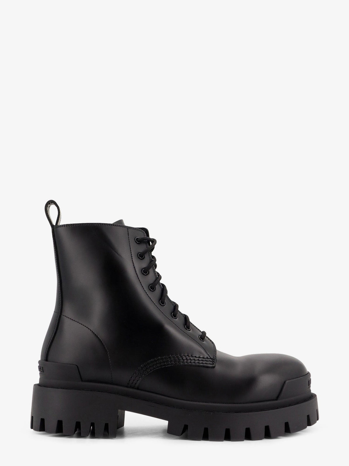 Balenciaga Men's Leather Boots Black