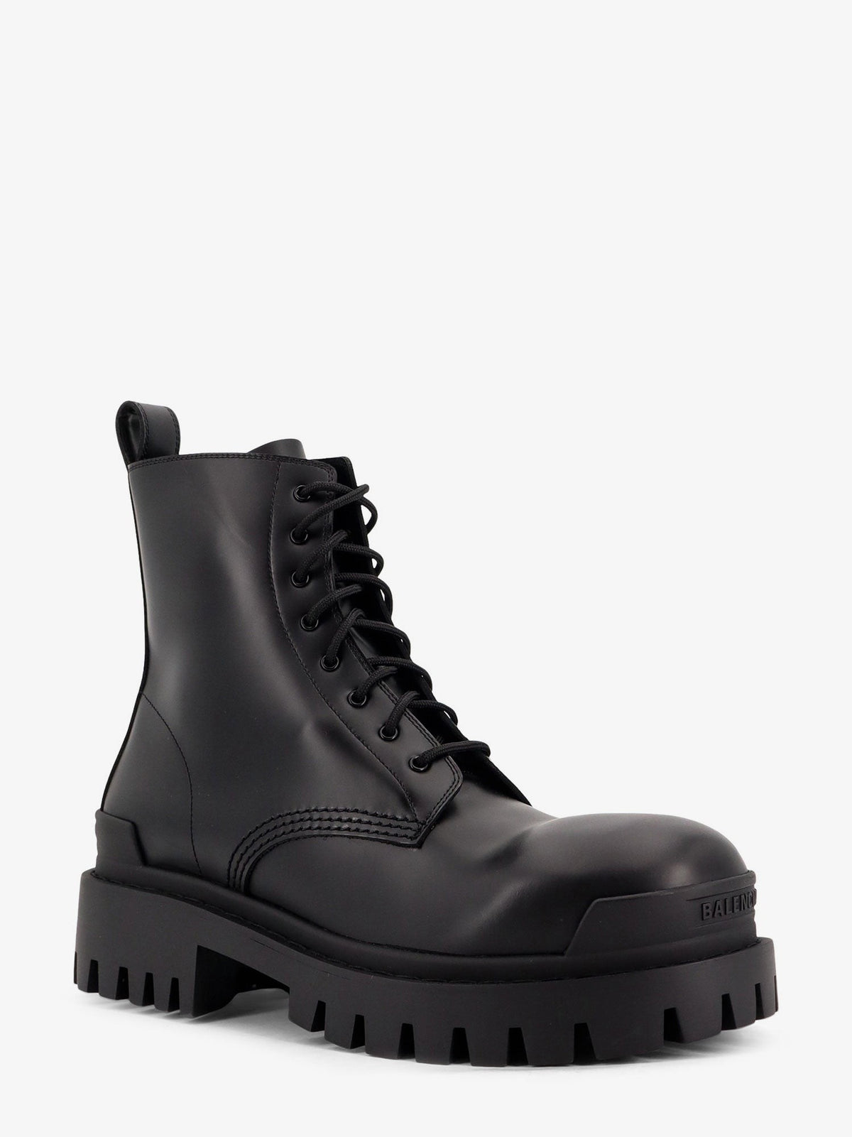Balenciaga Men's Leather Boots Black