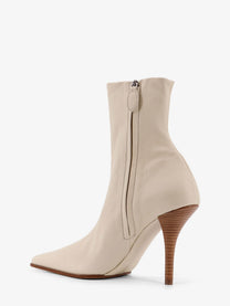 ALAÏA Women's Leather Boots Beige