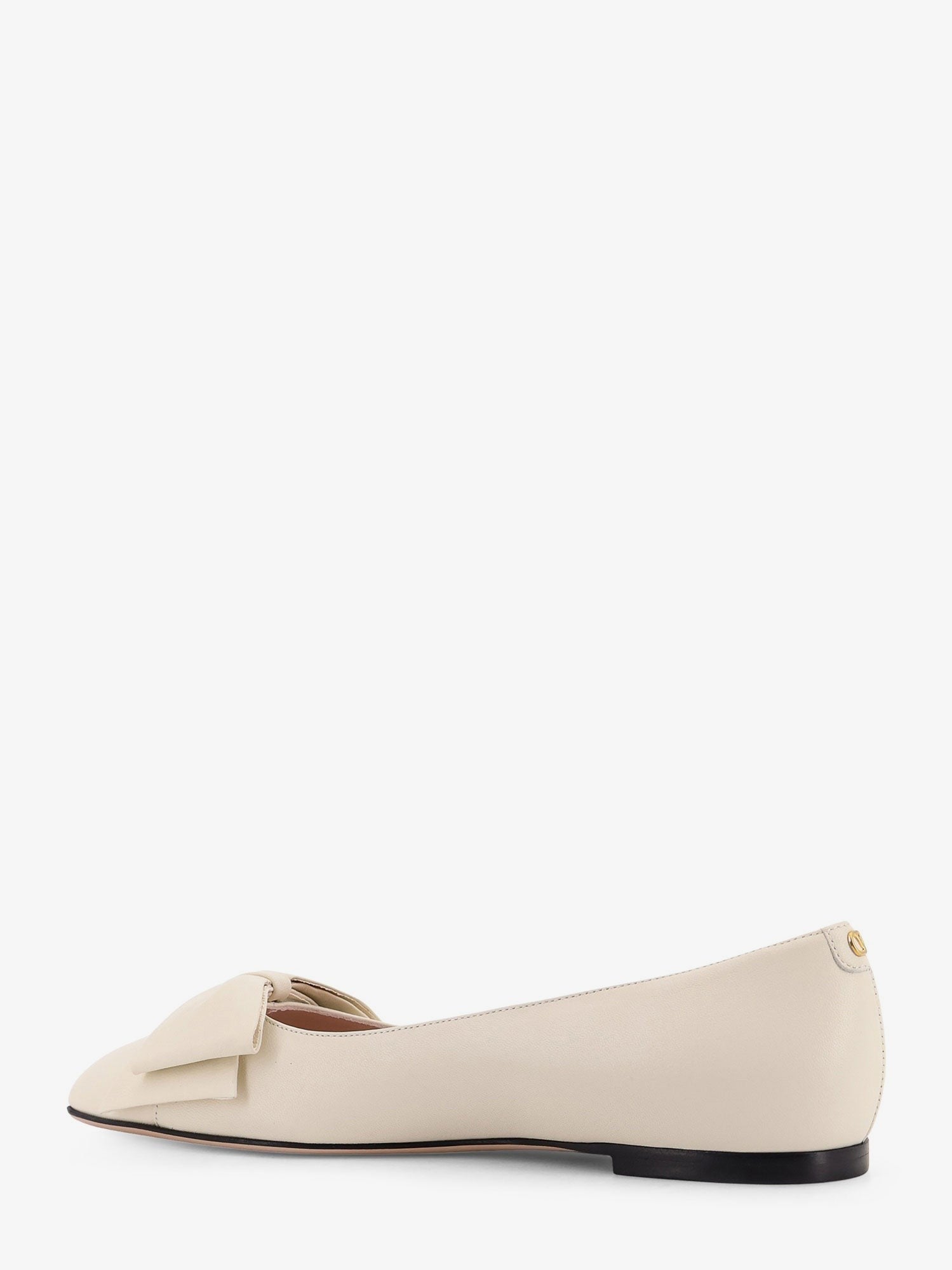 Valentino Women's Leather Bowow Ballerinas White
