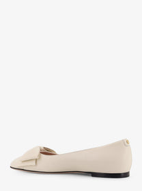 Valentino Women's Leather Bowow Ballerinas White