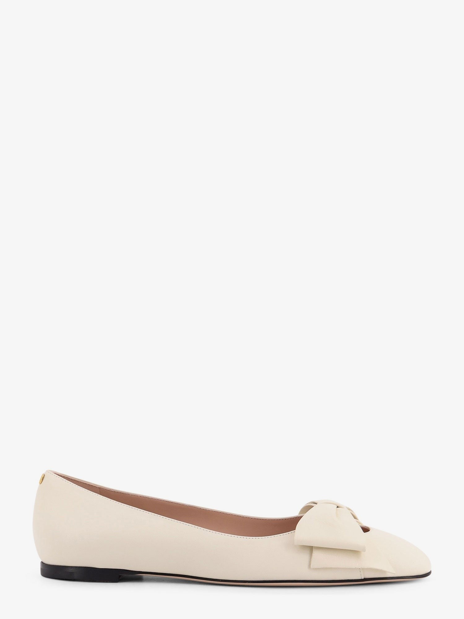 Valentino Women's Leather Bowow Ballerinas White
