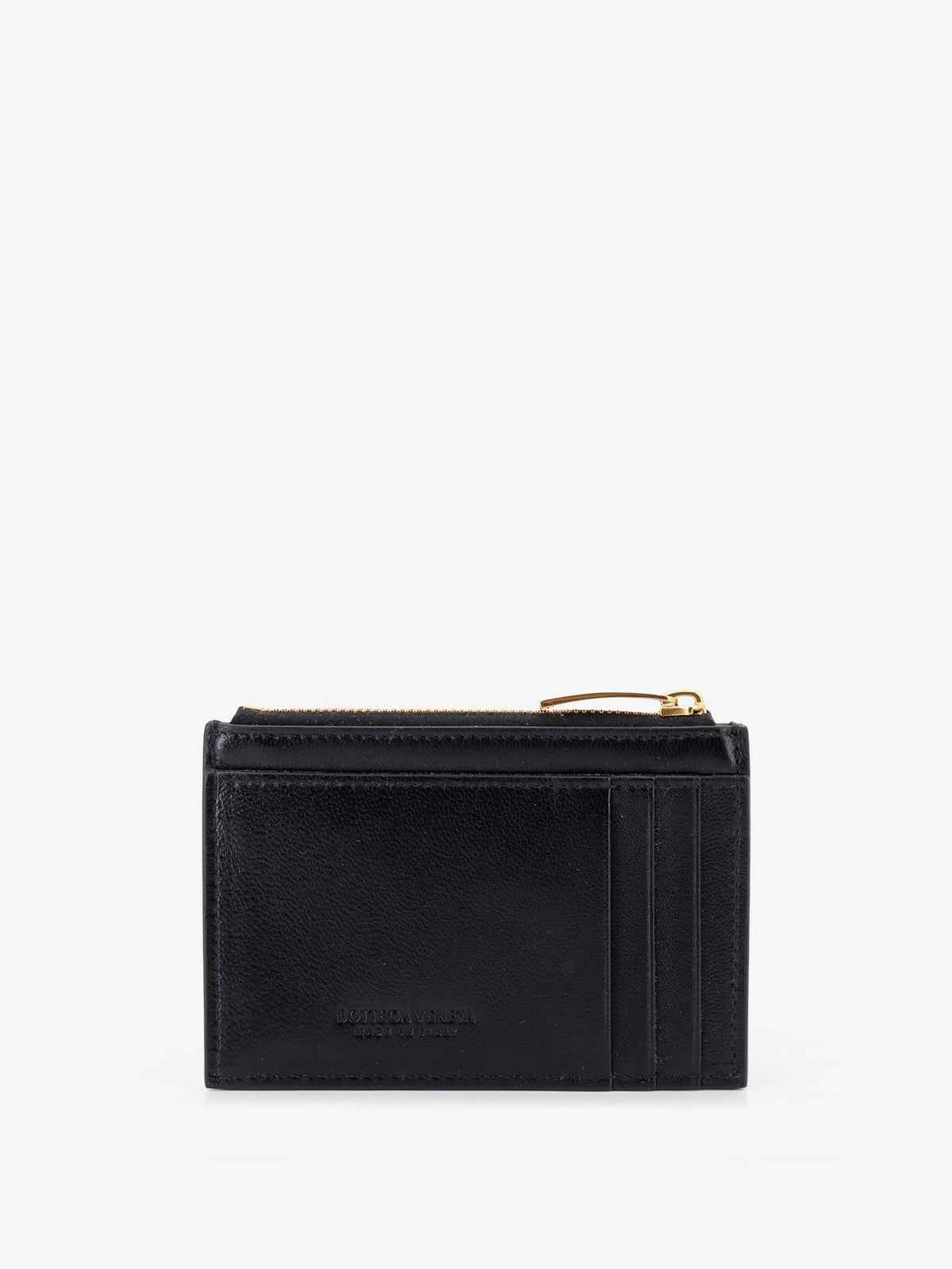 Bottega Veneta Women's Leather Card Holder Black