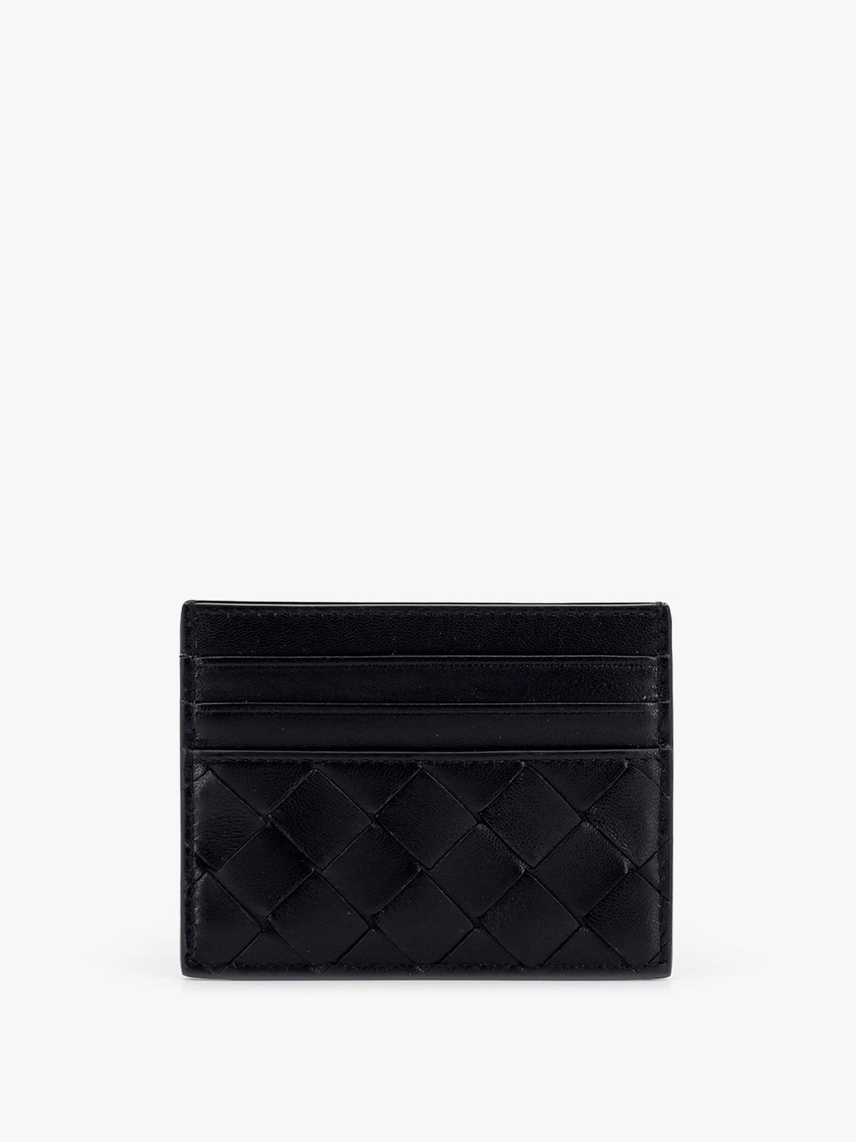 Bottega Veneta Women's Leather Card Holder Black