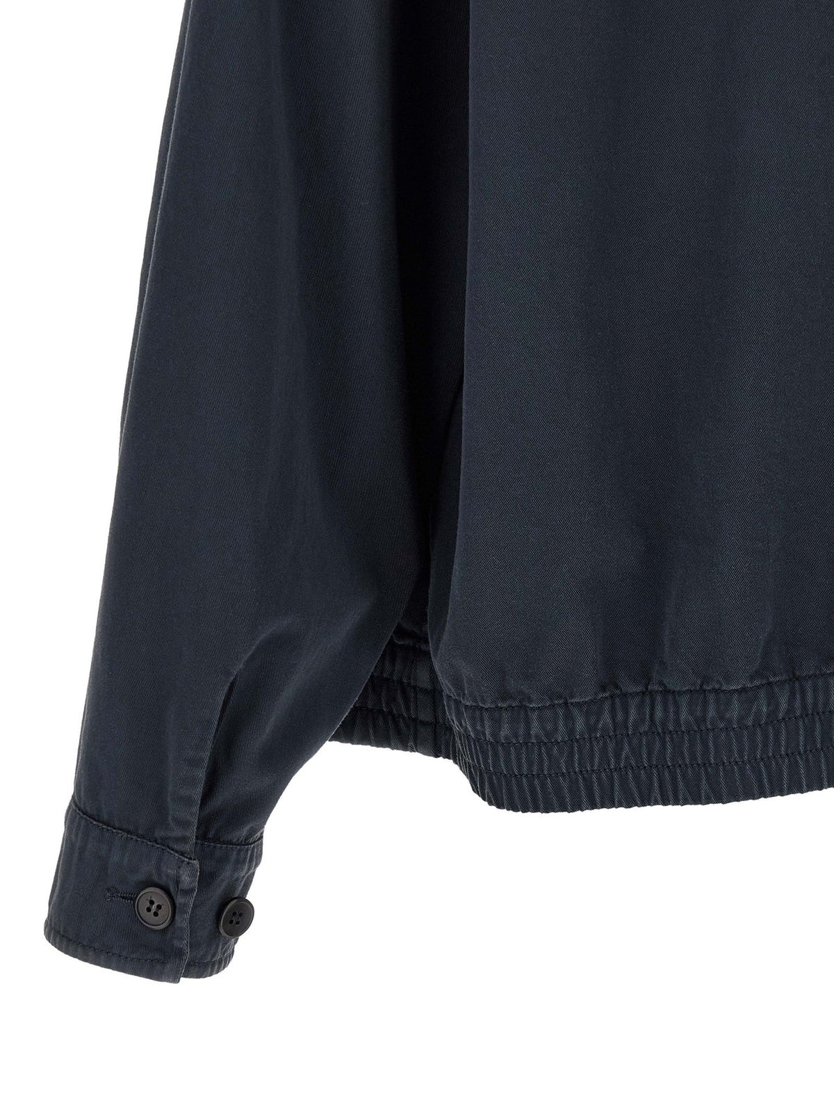PRADA Leather Collar Jacket Blue
