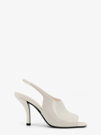 Toteme Women's Leather Contour Sandals White