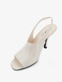 Toteme Women's Leather Contour Sandals White