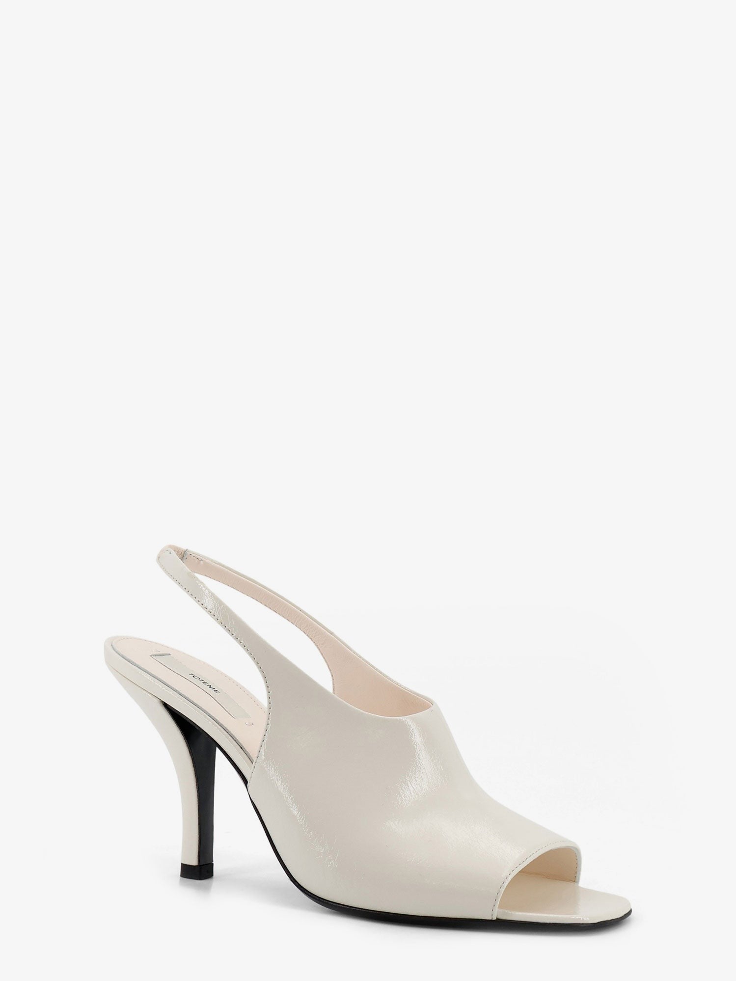 Toteme Women's Leather Contour Sandals White
