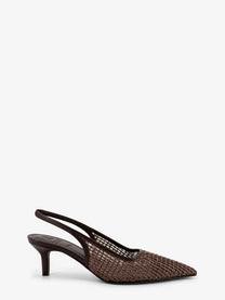 Brunello Cucinelli Women's Leather Écolleté Gold