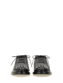 Max Mara Women's Leather Derby Black