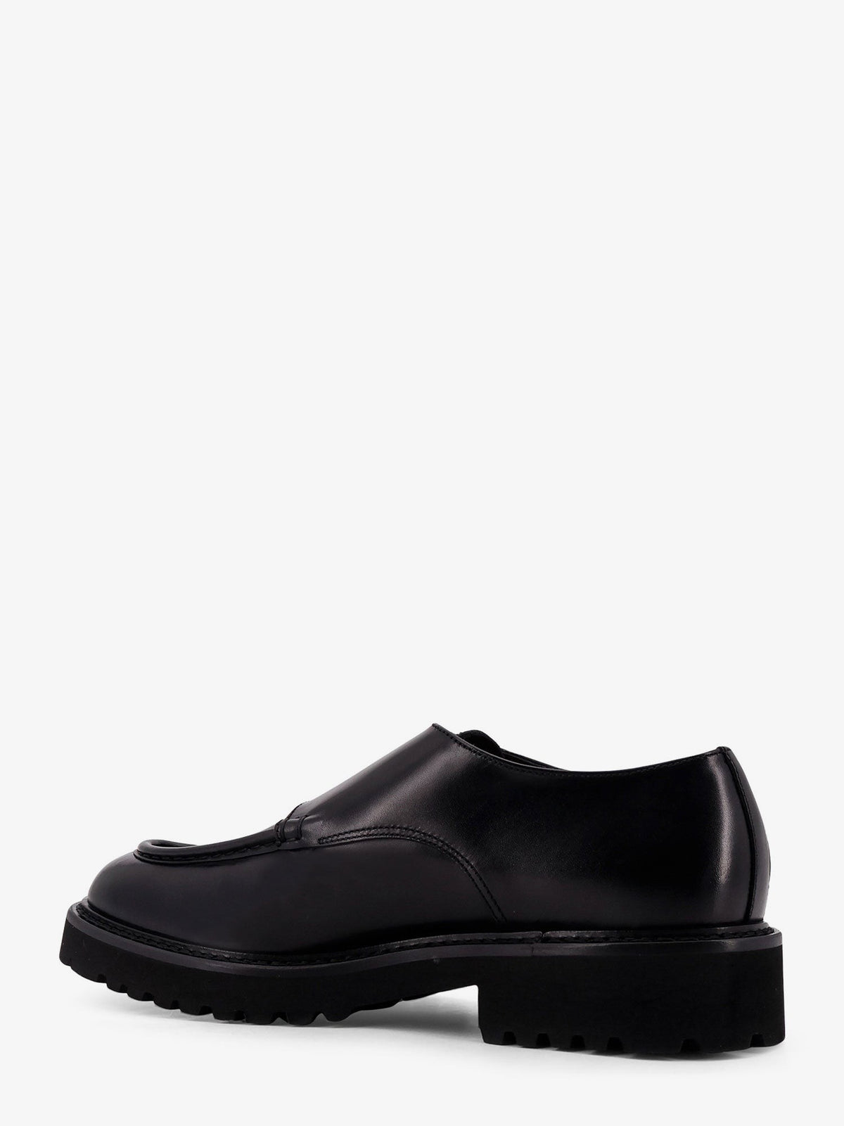 Doucal's Men's Leather Double Buckle Loafers Black