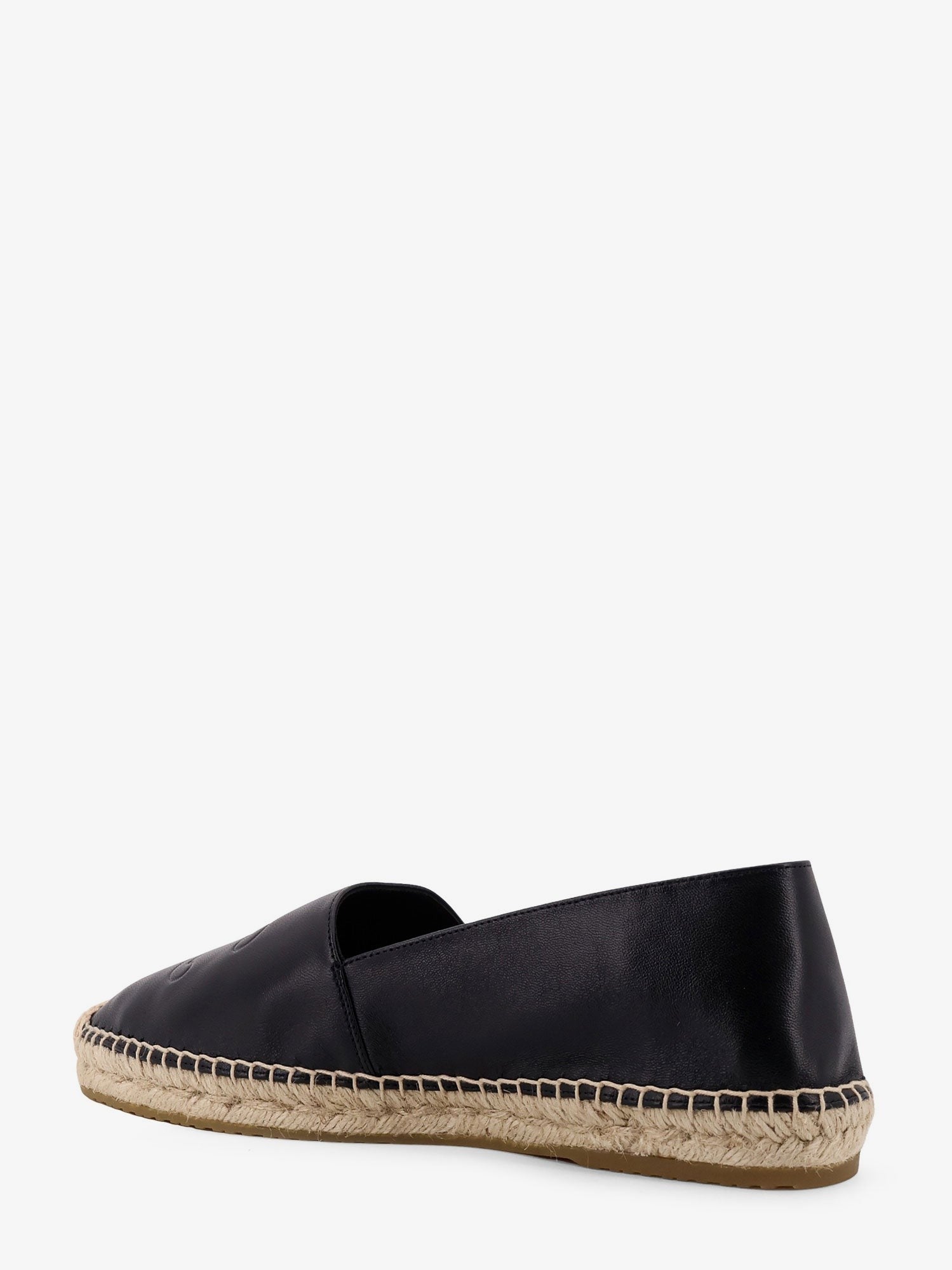 Celine Men's Leather Espadrilles Black