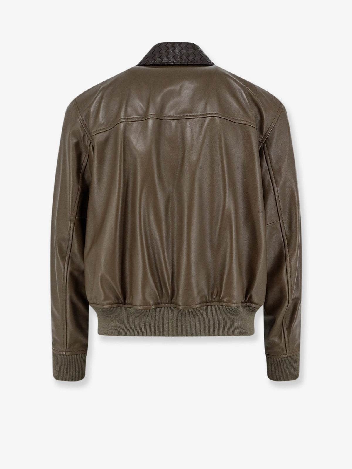 Bottega Veneta Women's Leather Jacket Green