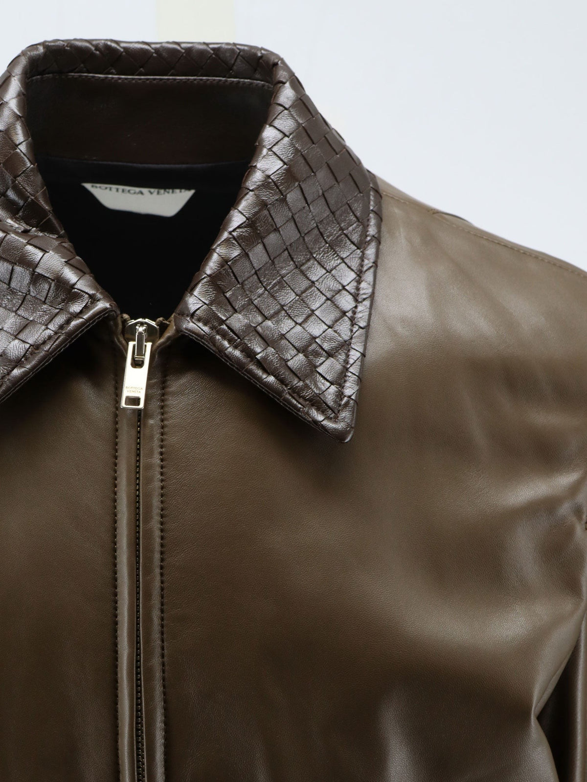 Bottega Veneta Women's Leather Jacket Green