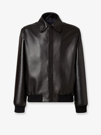 Fendi Men's Leather Blouson Black