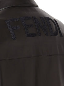 Fendi Men's Leather Blouson Black