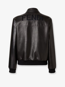 Fendi Men's Leather Blouson Black