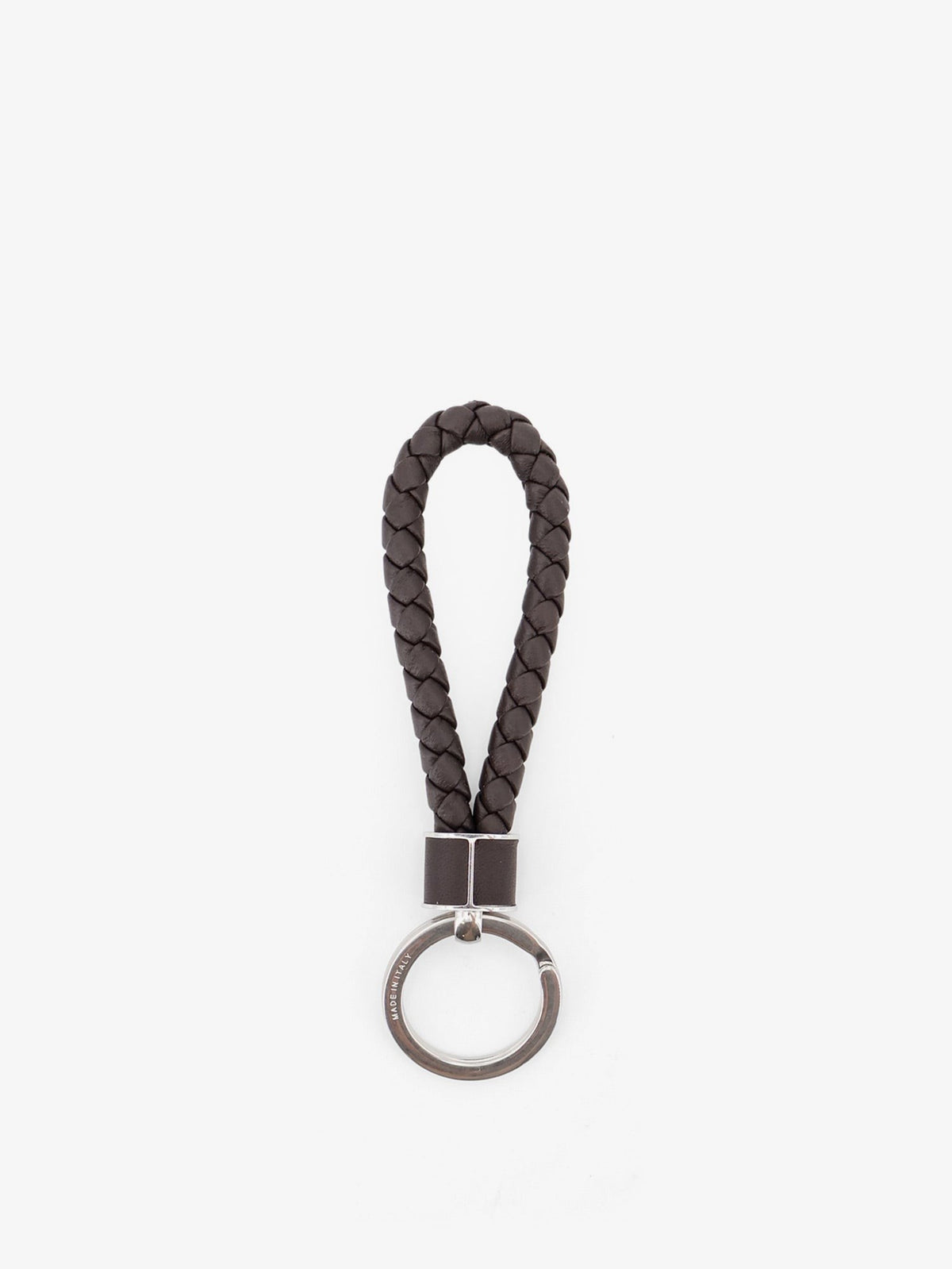 Bottega Veneta Men's Leather Keychain Brown
