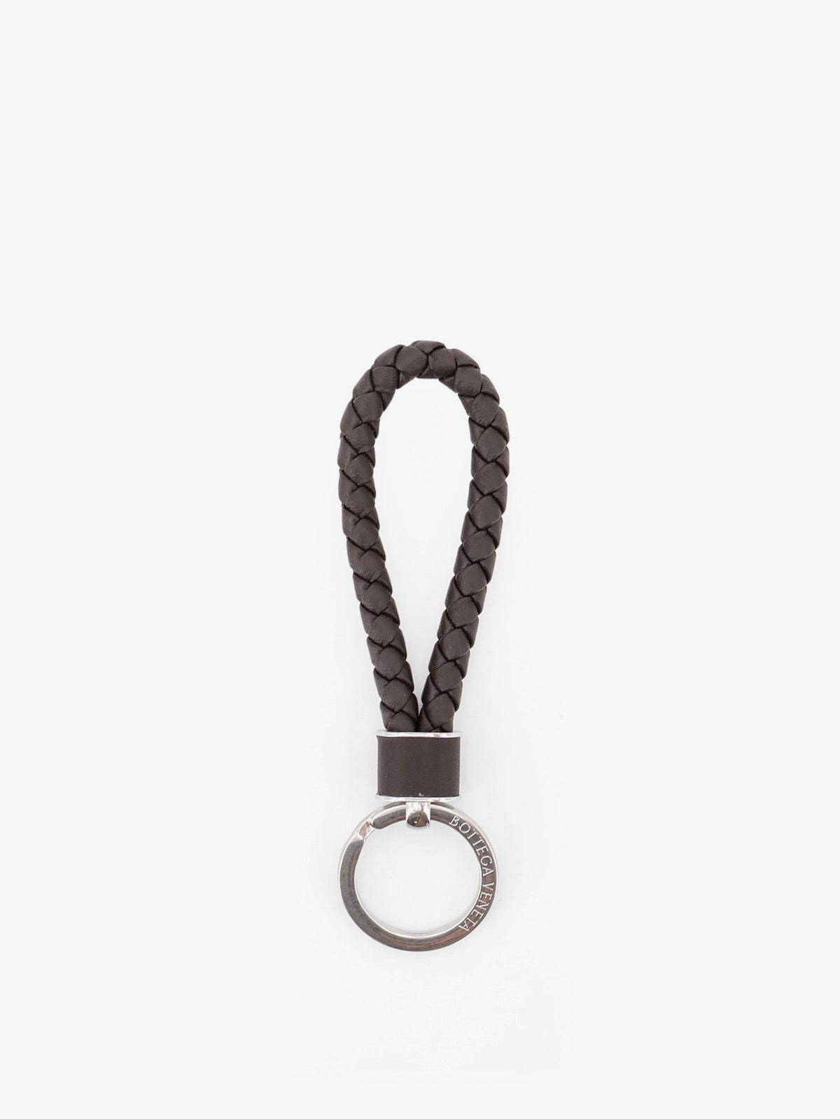 Bottega Veneta Men's Leather Keychain Brown